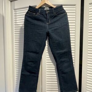 L.L. Bean Blue Straight Leg Jeans Classic Style